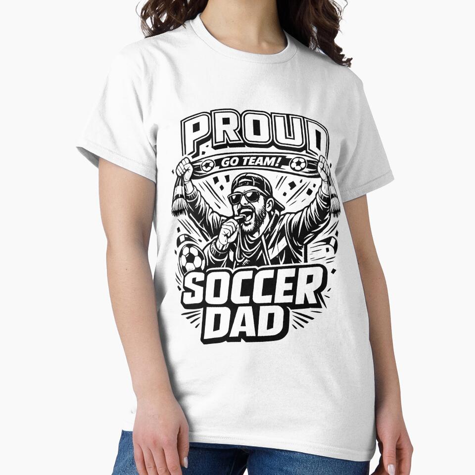 Proud Soccer Dad Funny Football Fan Father's Day by DREAMBURN™