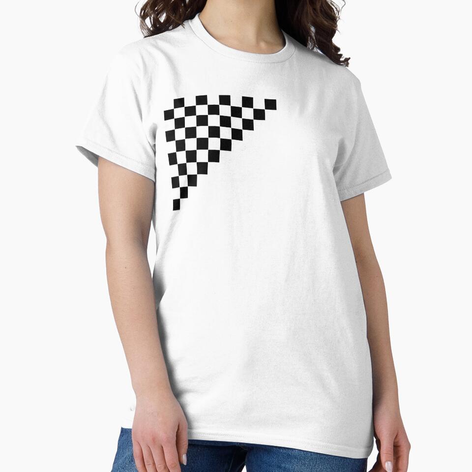 Checkered black gray triangle by oxoxoxo
