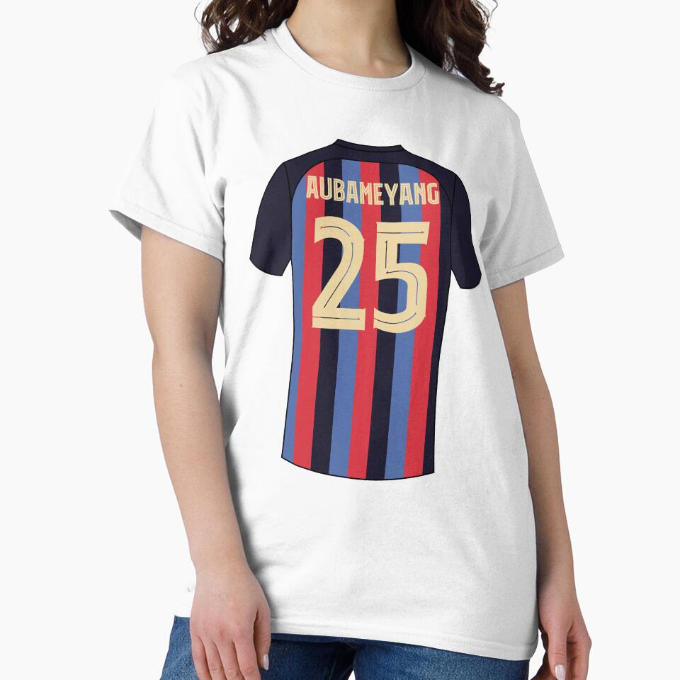 Aubameyang barcelona football jersey number 25 by Justtrendytees
