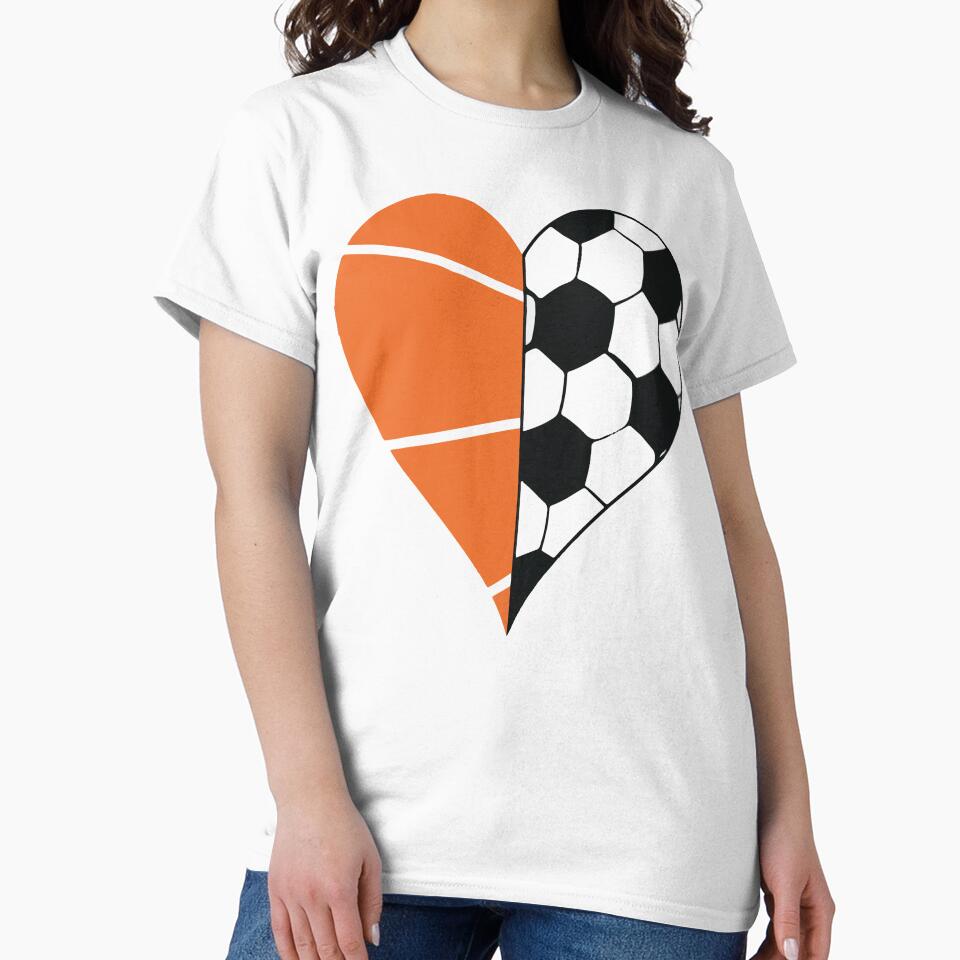 Soccer Basketball Ball Heart by DesignDenDo ⭐⭐⭐⭐⭐