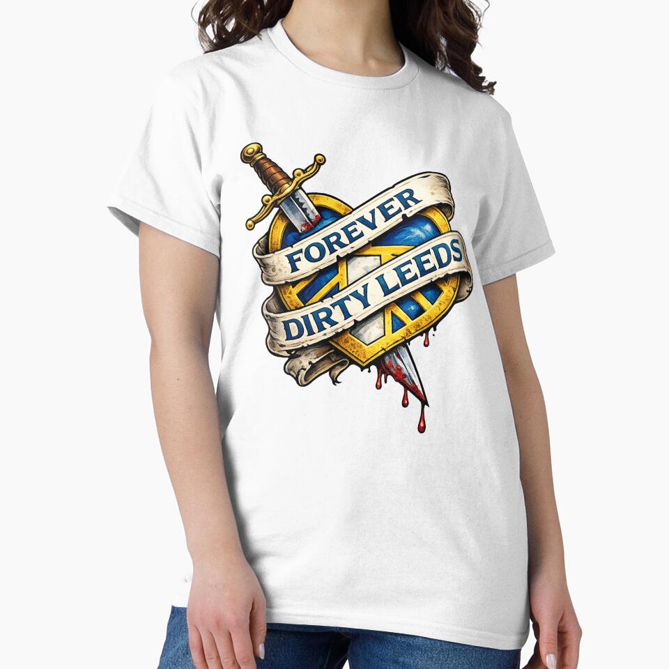 Forever Dirty Leeds – Sword & Crest by terrace-designs