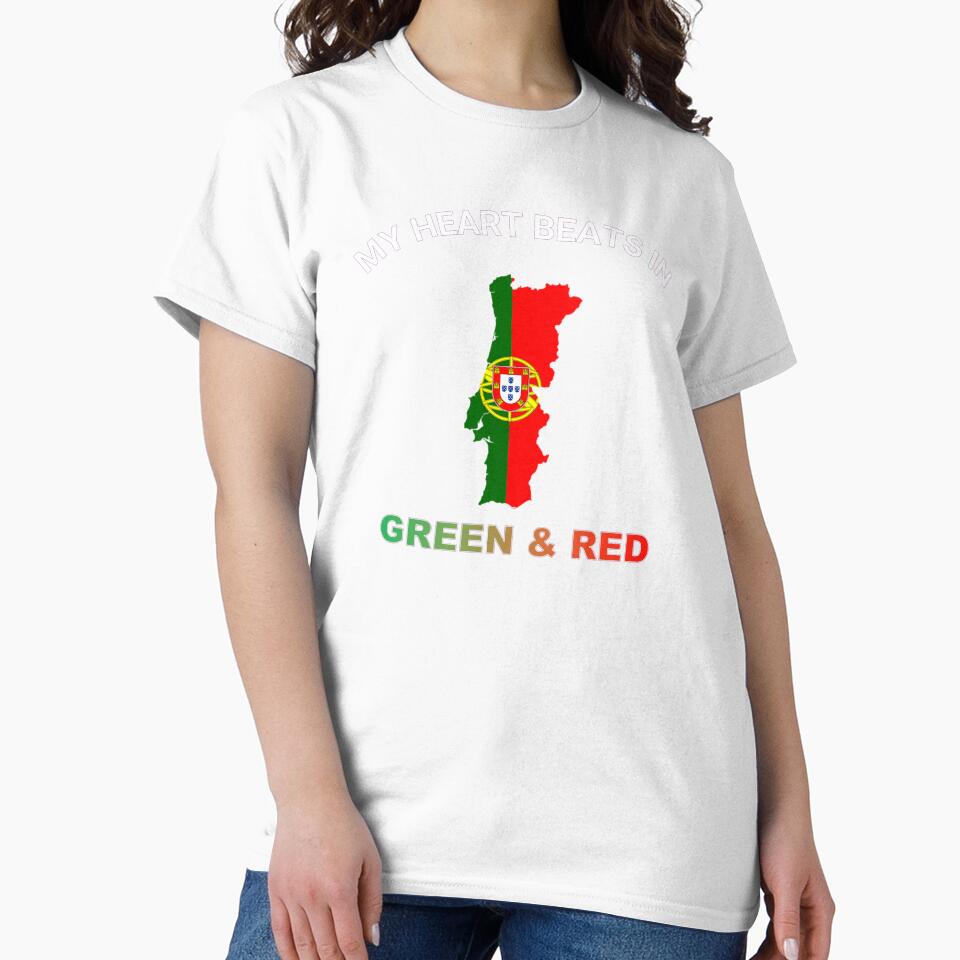 Portugal Barcelos Rooster - My Heart Beats in Red Green by FancifulDesign