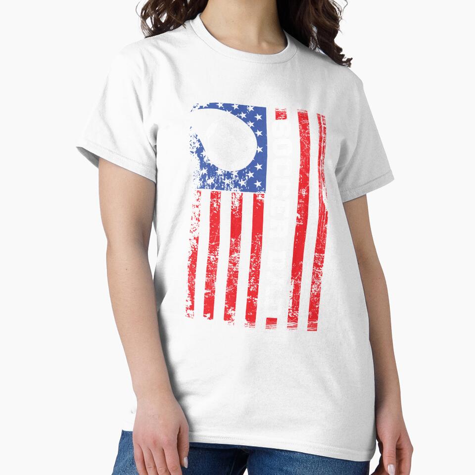Soccer Dad USA flag American Sports by ibeargifts