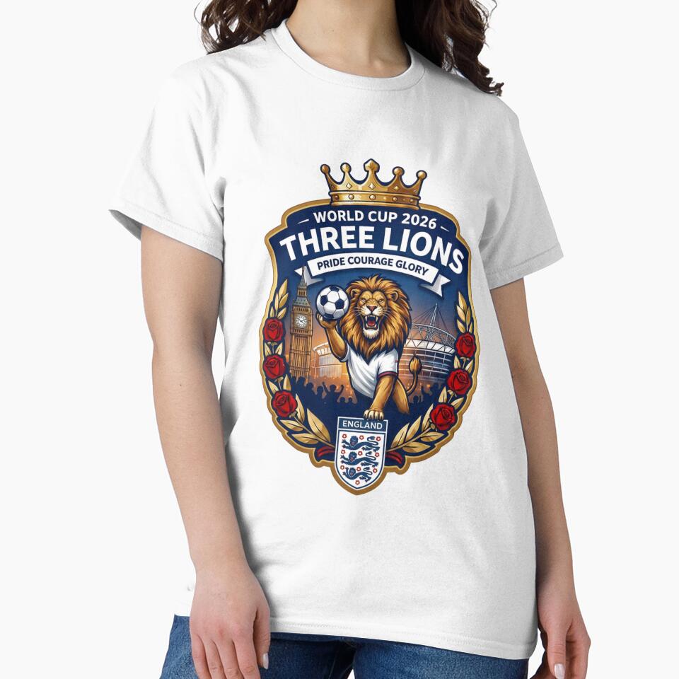 English Lion Football Fan Crest by Retro Arabica
