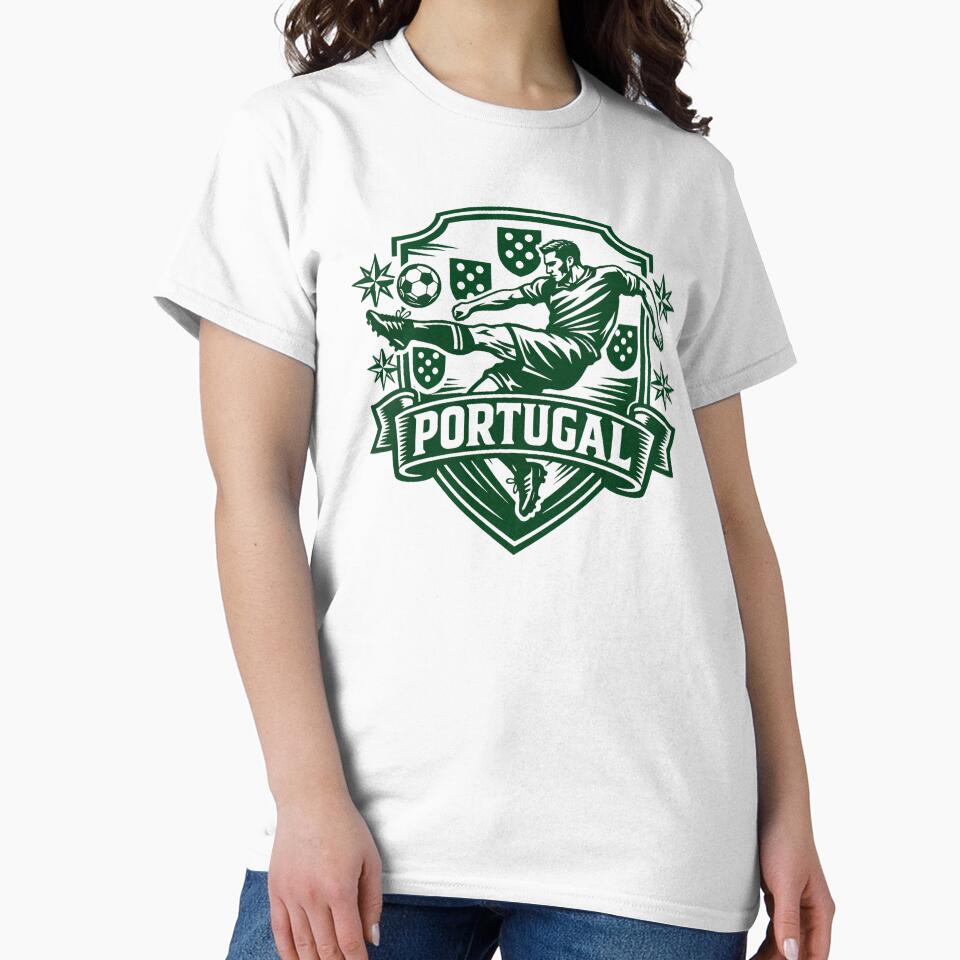 Portugal Soccer Player Crest – Portuguese Football Fan Design by JonelCrafts