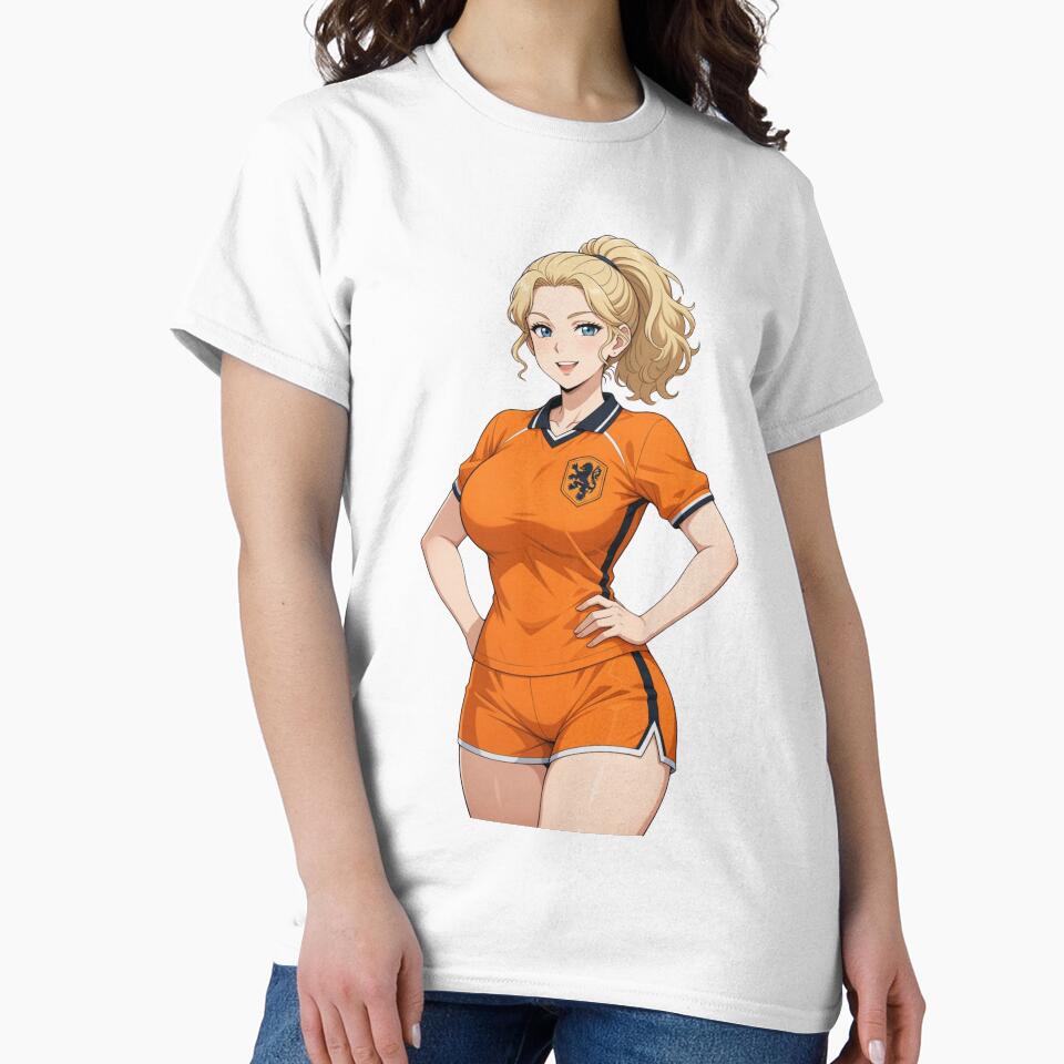 Netherlands Football Girl Anime World Cup by PixoPrintables