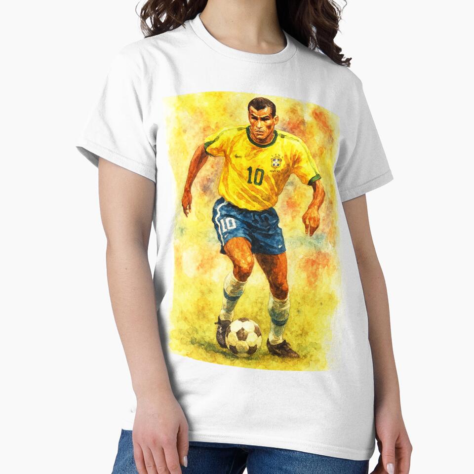 Rivaldo Classic Football Legend by Sarcastic designs