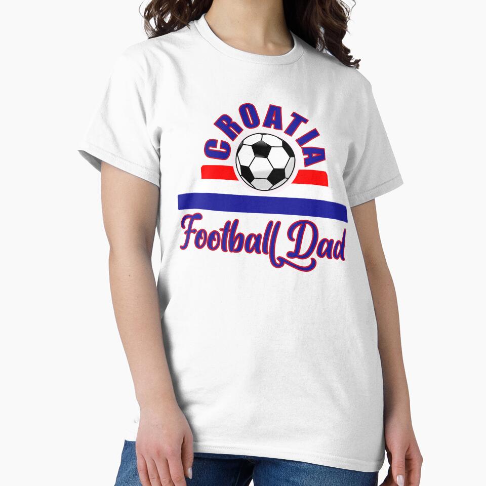 Croatia Football Dad Father's Day Euro 2021 Croatian Football Team Supporter by MimsTees