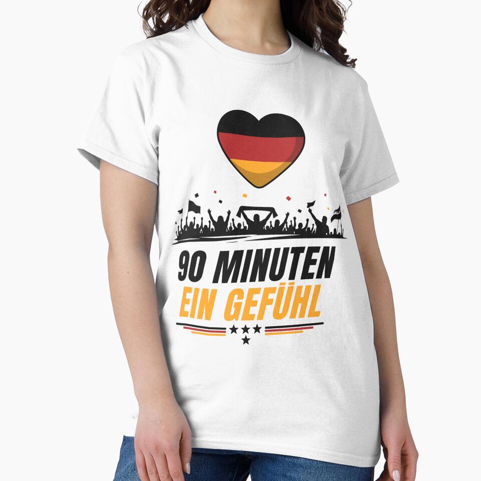 90 Minutes One Feeling Germany Football Fan World Cup Shirt by Jackson2288