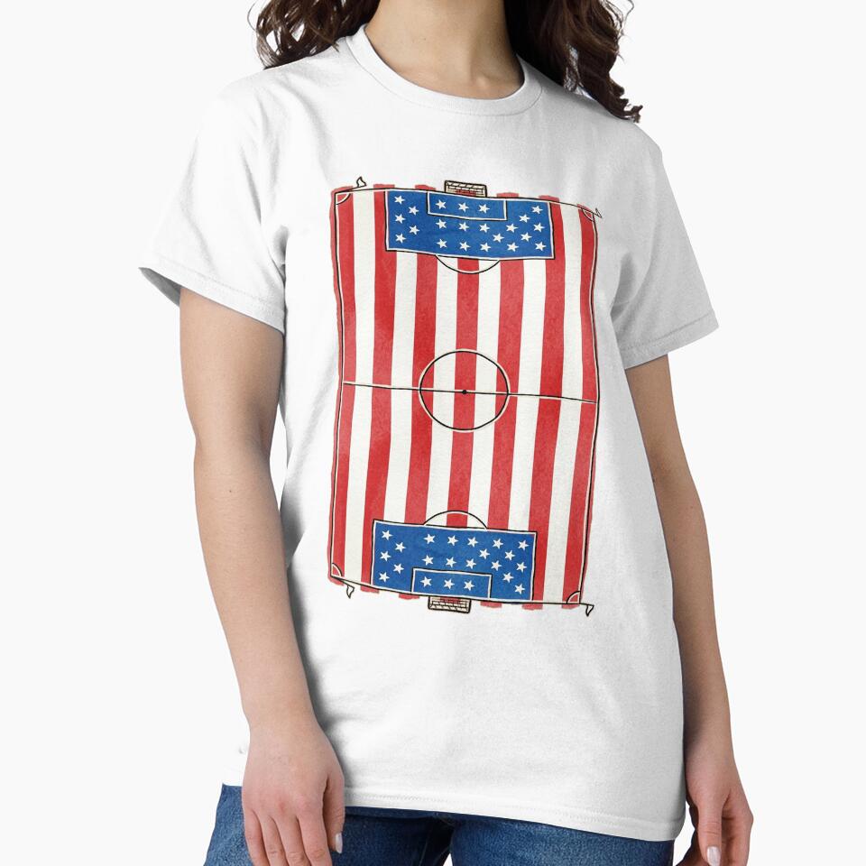 Vintage USA Soccer Field Flag. by EunsooLee