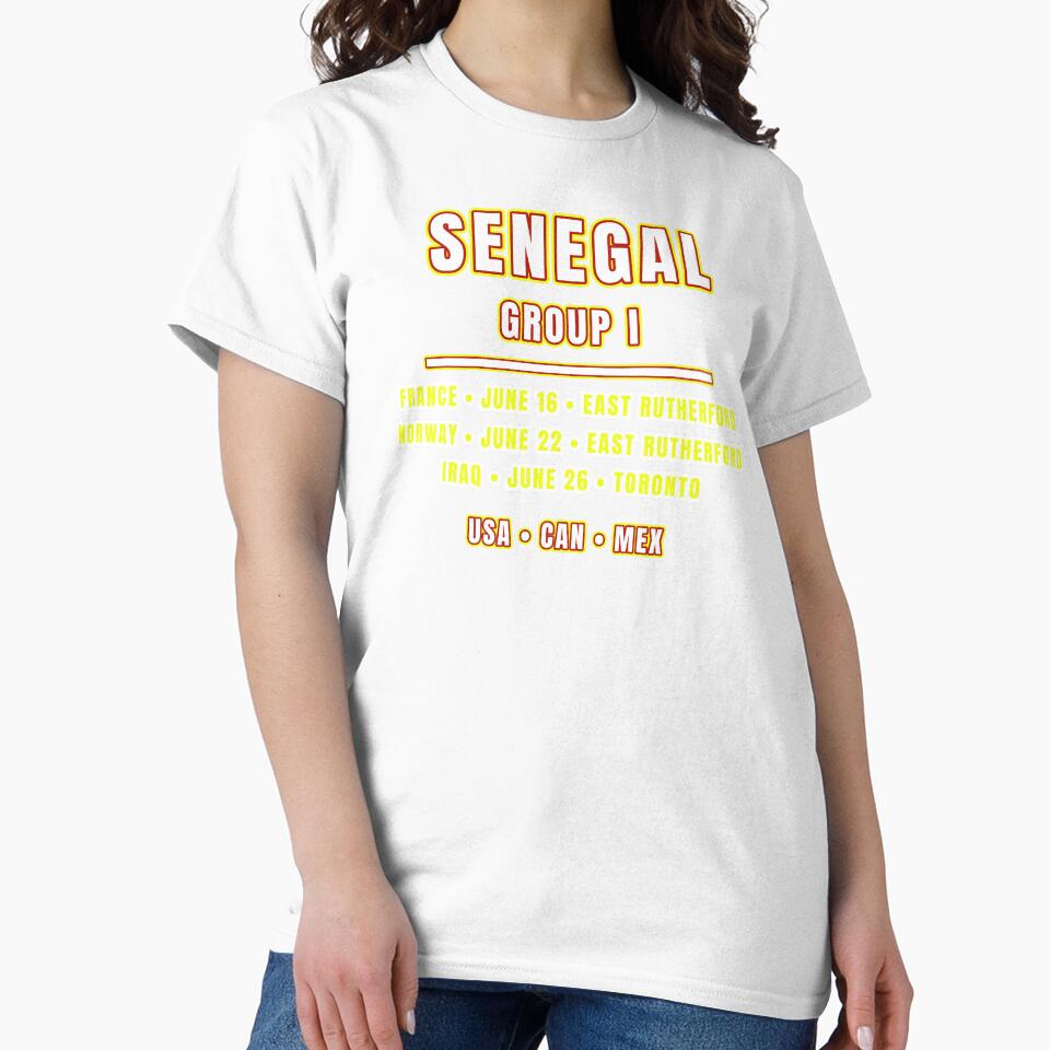 Senegal Football Fixtures T-Shirt – Group I Schedule Shirt by The Hairy Melon