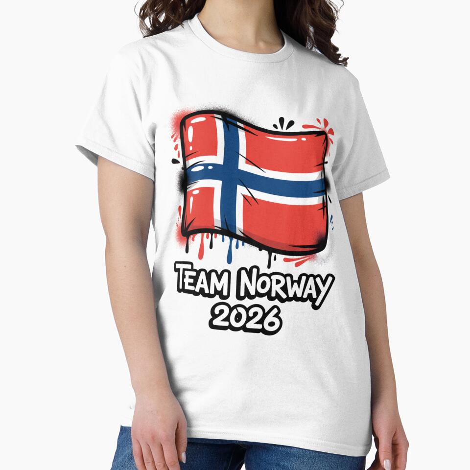 Team Norway 2026  Soccer Fan T-Shirt V6 by DBWStudios