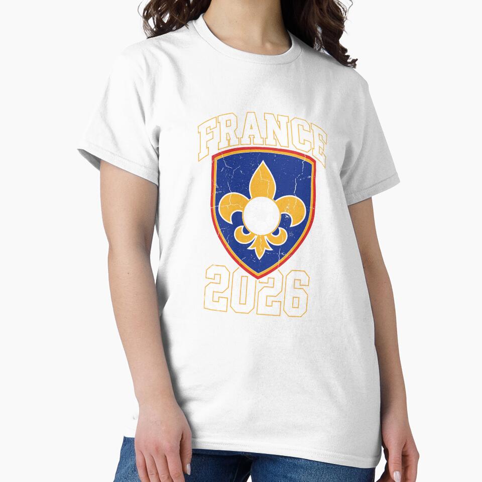 France 2026 Fleur-de-Lis Football Crest | Vintage French Soccer by Imaginationbeyond