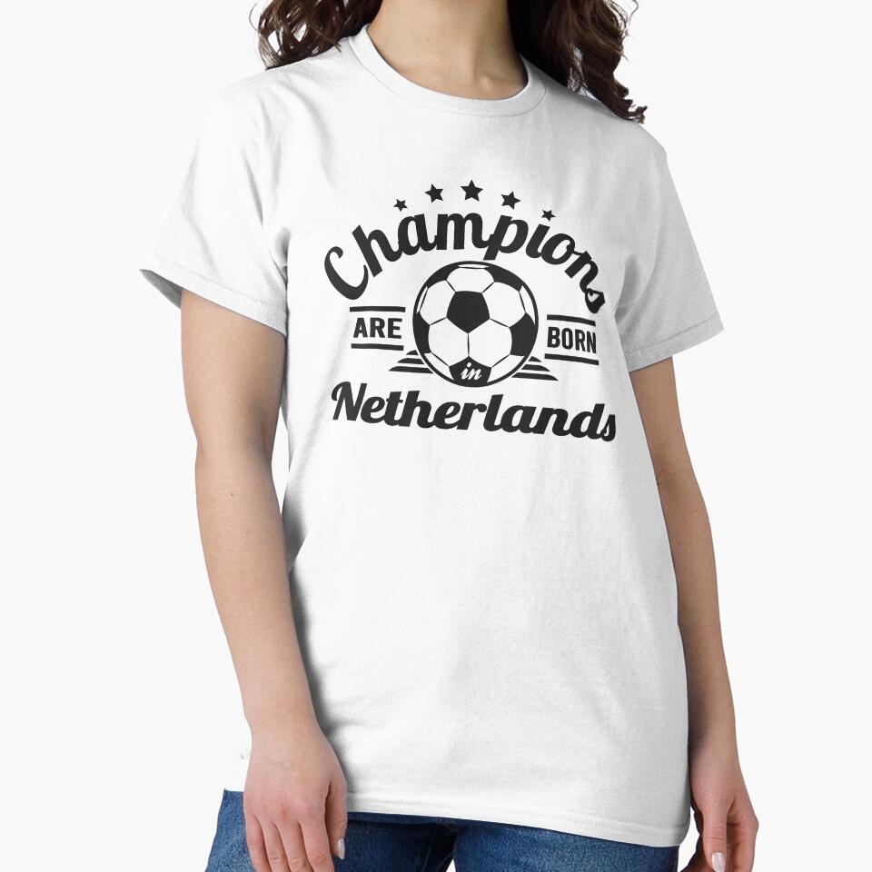 Champions Are Born In Netherlands , football fans vintage gift by lamjar-art