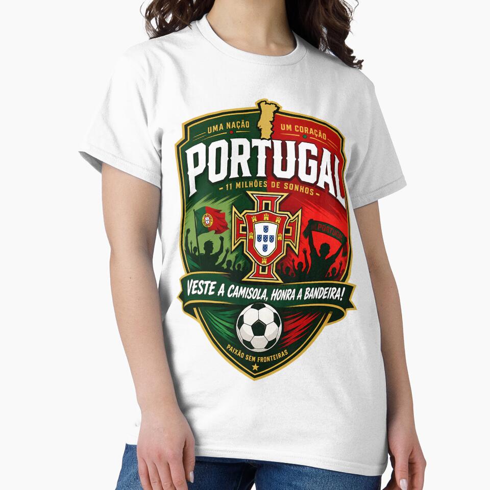 Portugal Football Fans Emblem — Green & Red Vector Badge Design by Jandedan