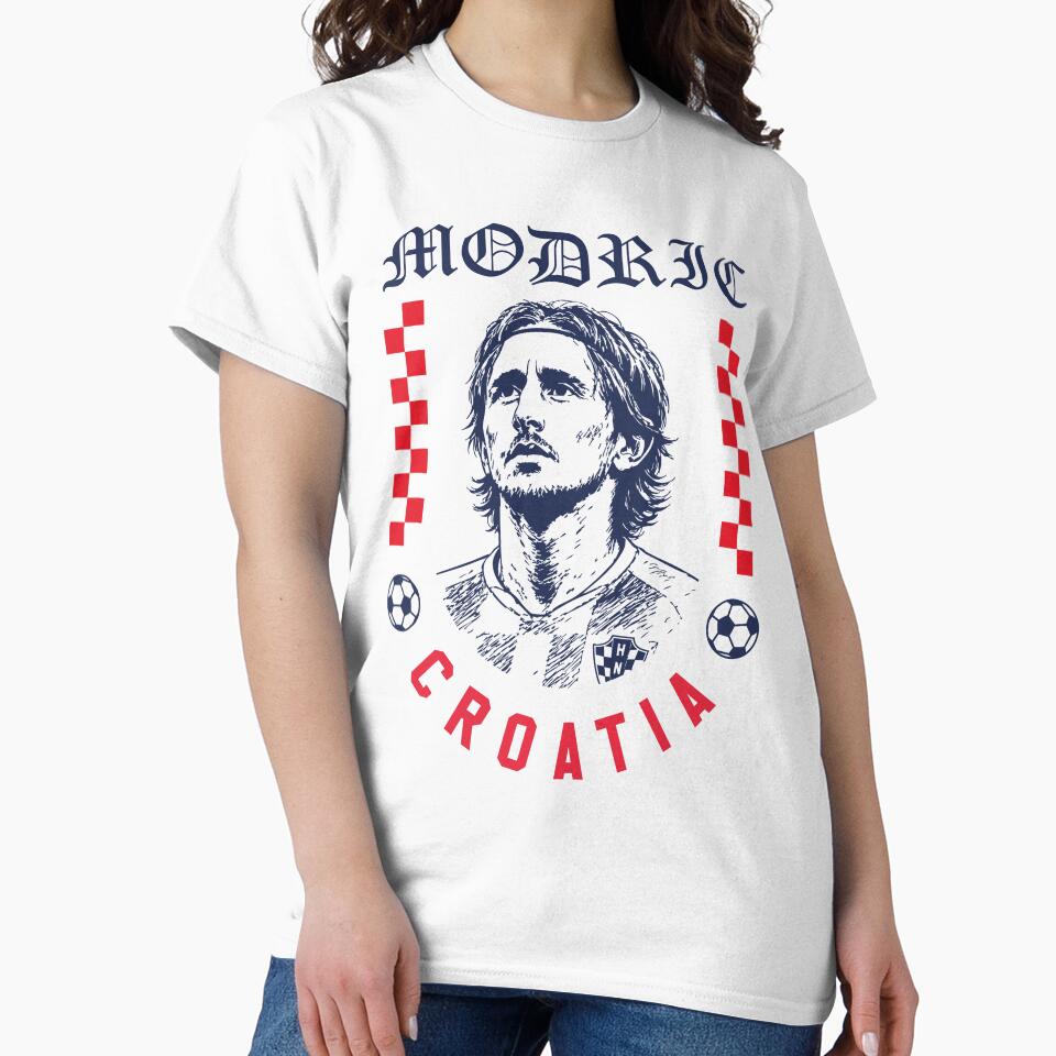 Luka Modric Croatia Football Design Midfield Maestro World Cup Soccer Fan Art by Tattee