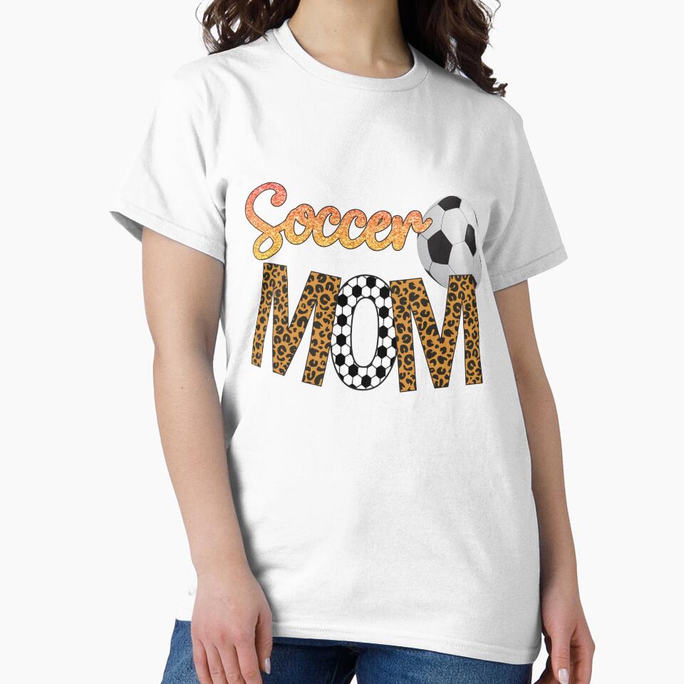 Soccer Mom, Leopard Heart, Soccer Mom Iron, Soccer ball, Gifts for Mom Happy Mother's Day by RaspberryEM
