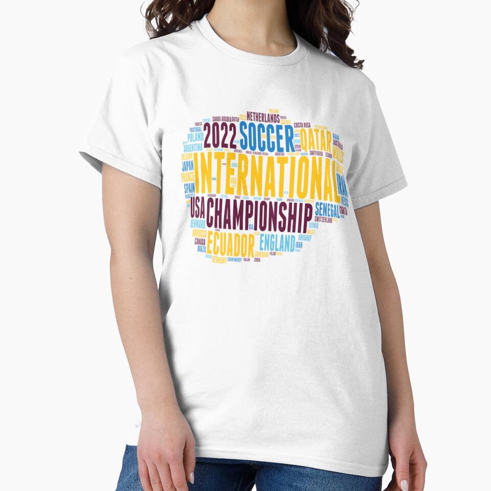 Qatar International Soccer Championship 2022 Teams Word Cloud by MimsTees