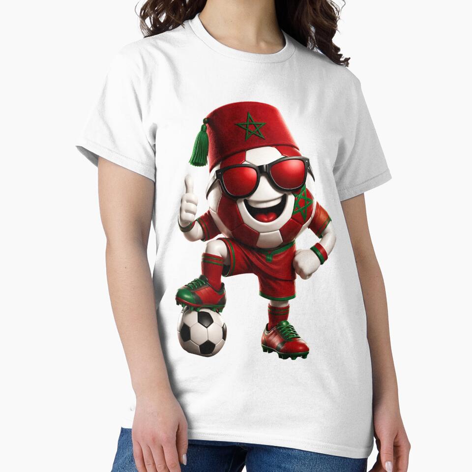 Morocco Soccer Mascot Funny Football Cartoon Graphic by ArtSpark Studio