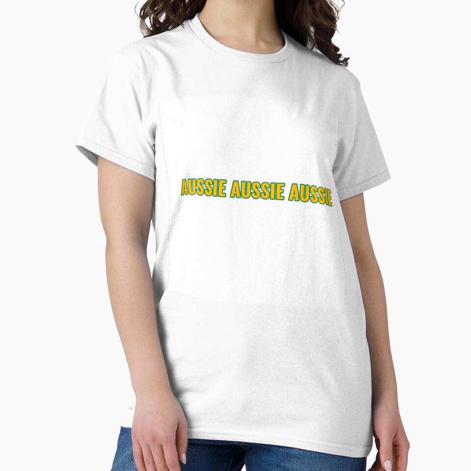 Aussie Aussie Aussie Shirt – Australia Soccer Fan Tee | Uncle Jichuan by Uncle-Jichuan