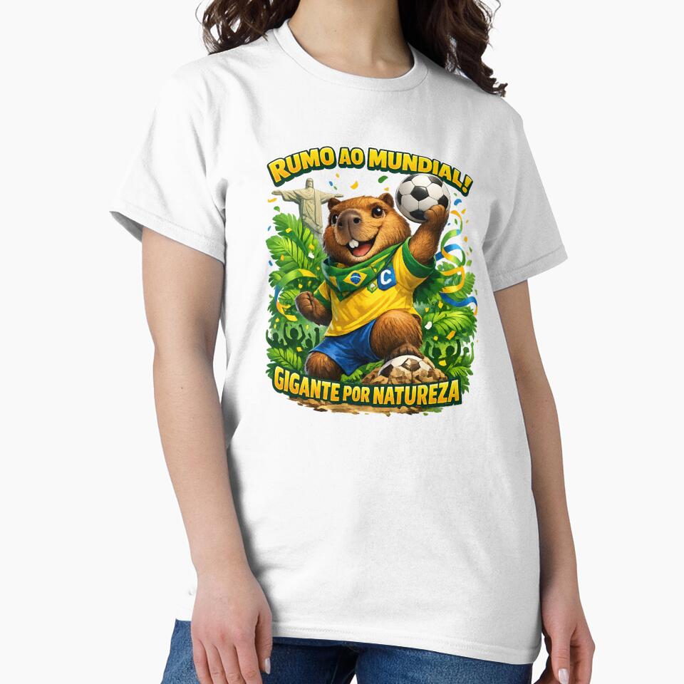 Brazil World Cup 2026 Capybara Fan Shirt by Retro Arabica