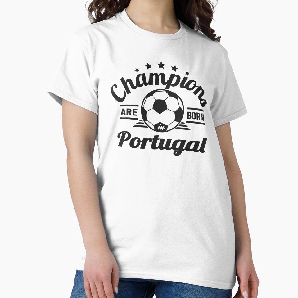 Champions Are Born In Portugal , football fans vintage gift by lamjar-art
