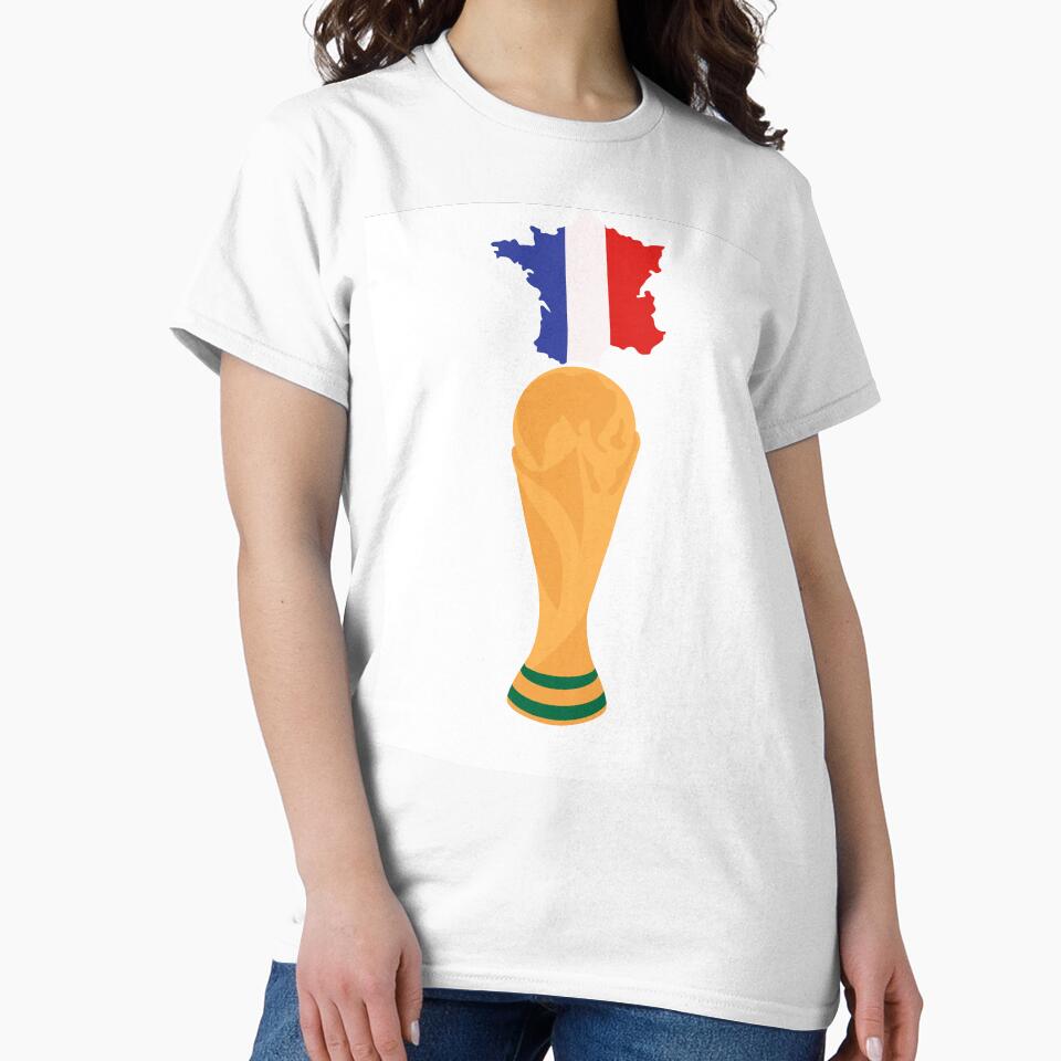 France Football Fan T-Shirt by VelvetPixelShopp