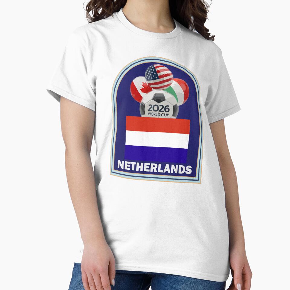 Netherlands 2026 Soccer T-shirt by benchpod47