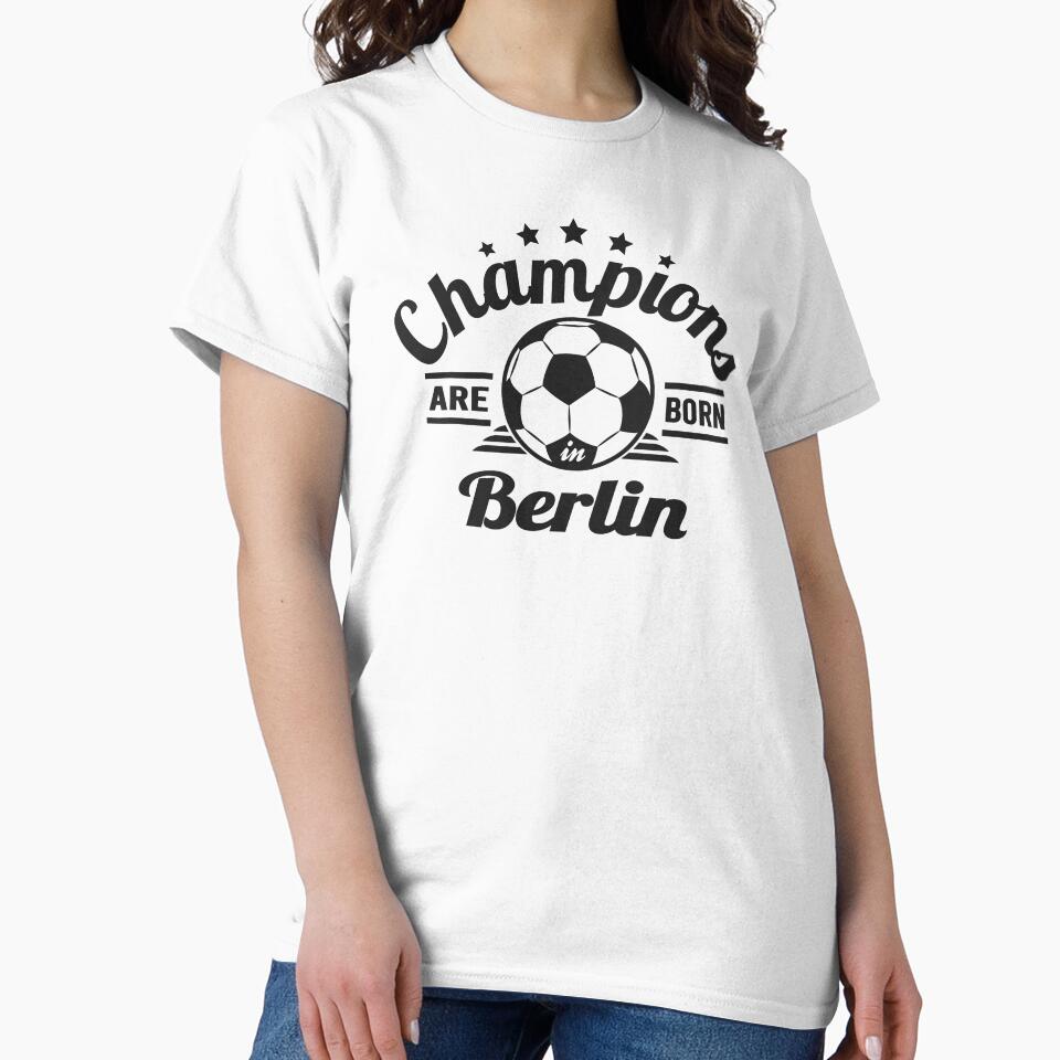 Champions Are Born In Berlin , football fans vintage gift by lamjar-art