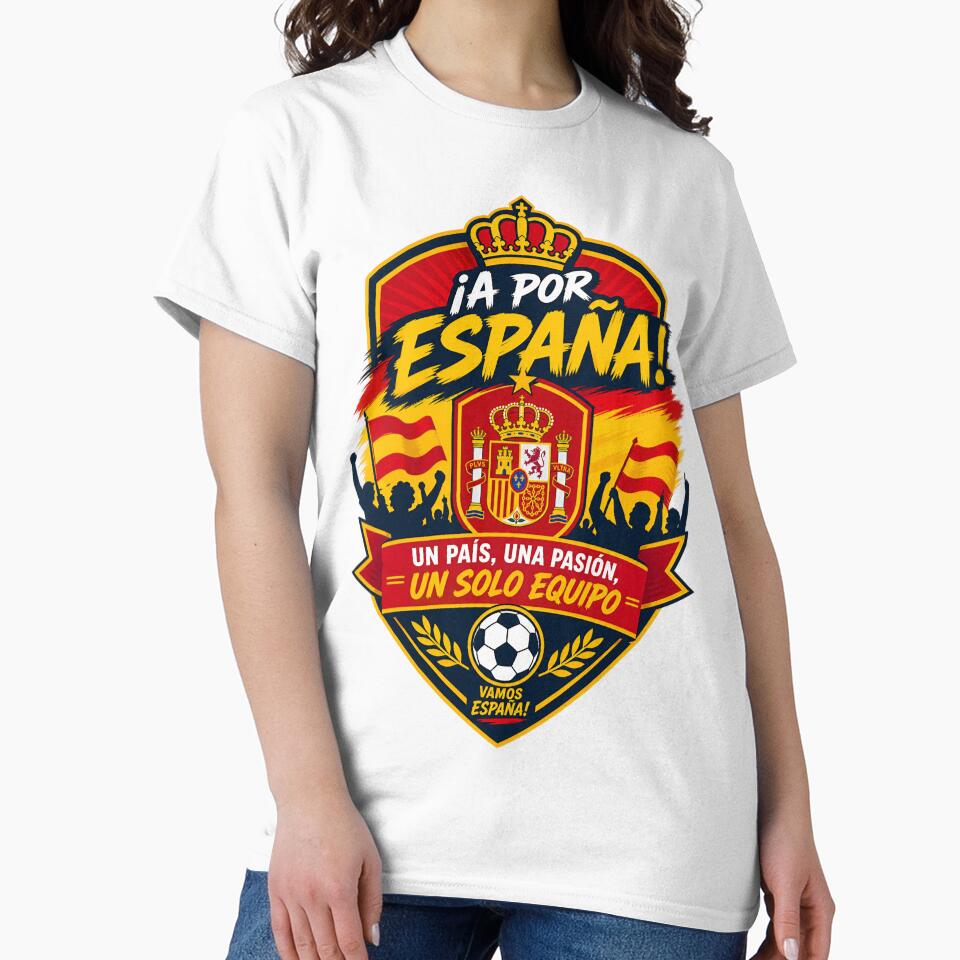 Spain Football Fans Emblem — Red & Yellow Vector Badge Design by Jandedan