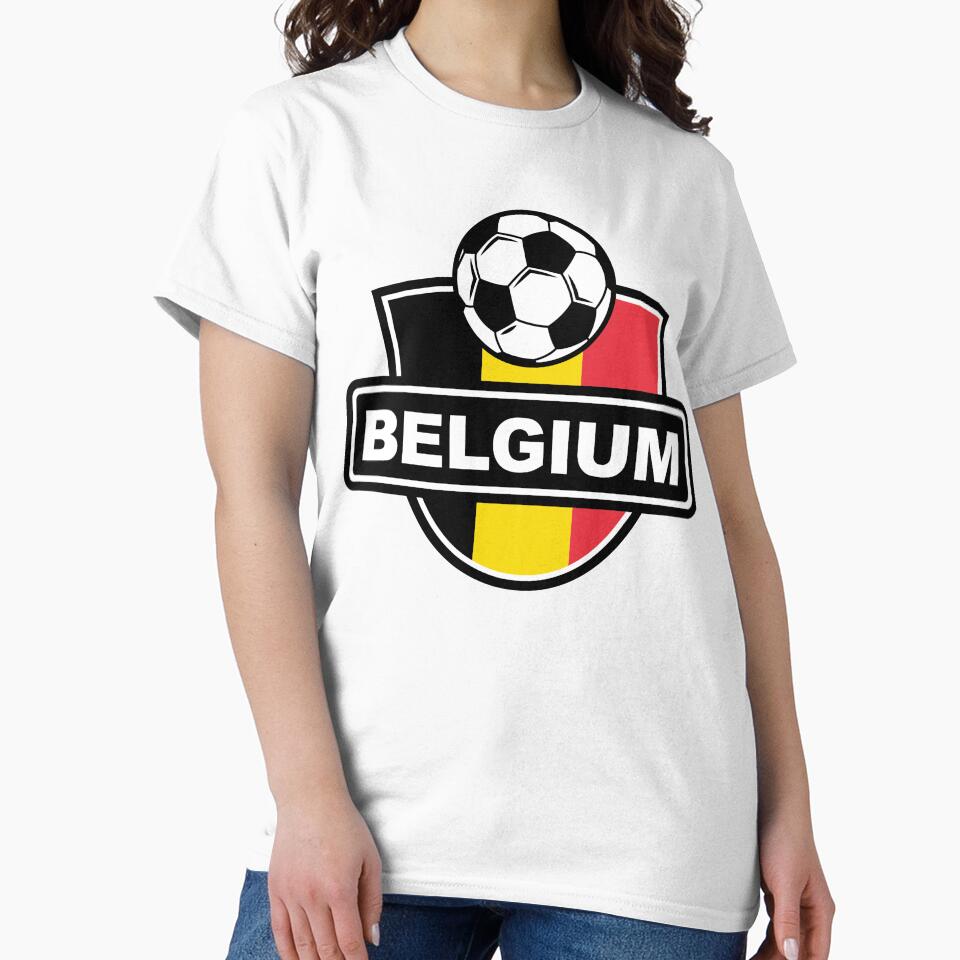 Belgium Sports Shield Soccer Ball by labelia