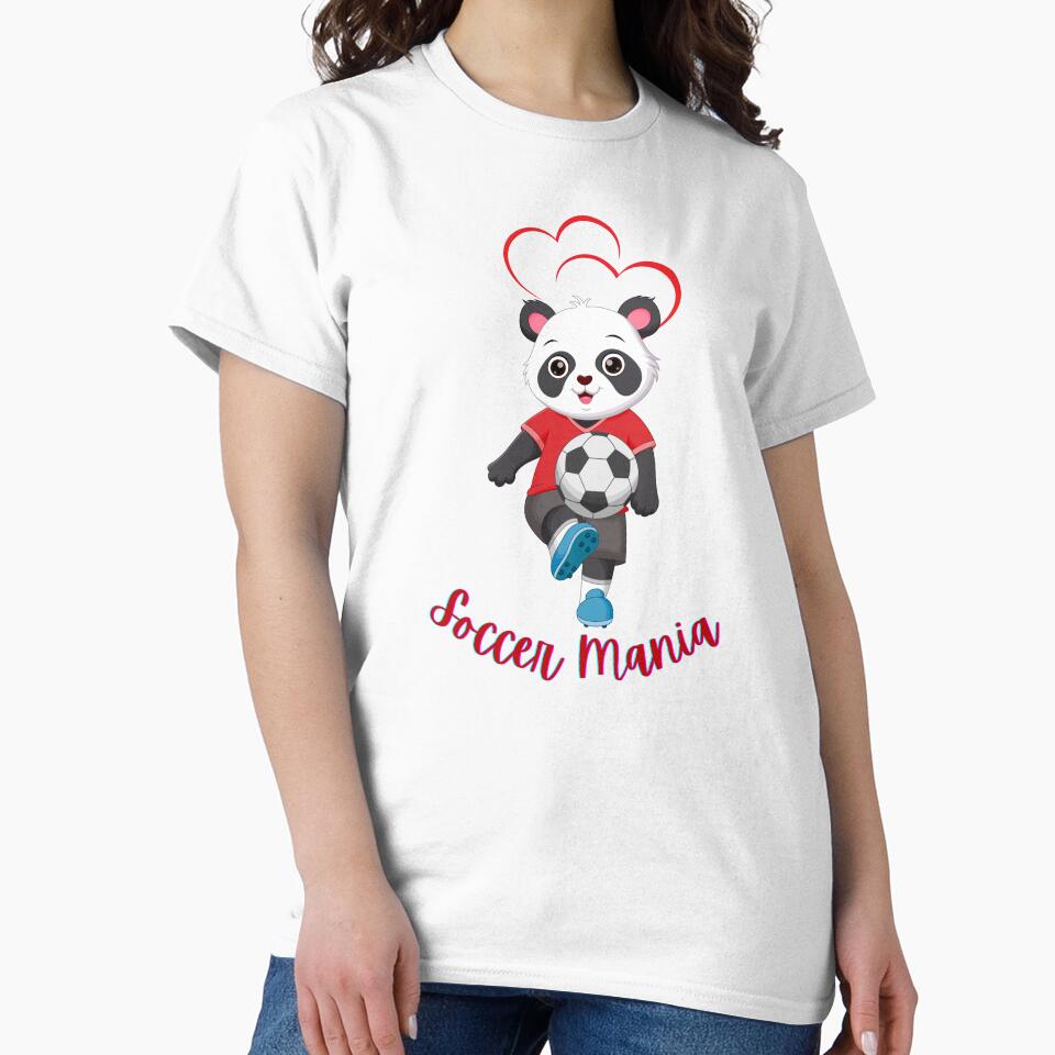Cute Panda Playing Soccer.  Gift for a Soccer Fan, Soccer Parent, Soccer Mom. by ShrimpAndGrits