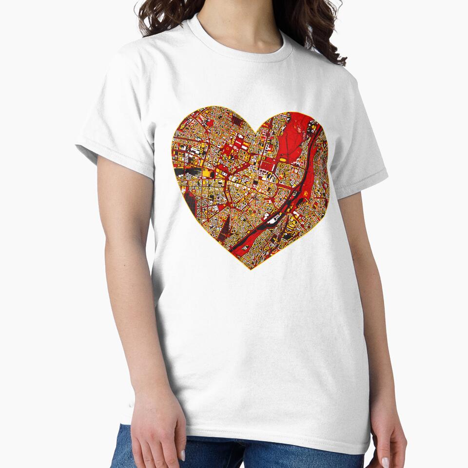 Munich Heart Map – German Football Inspired City Art by BottleGnome