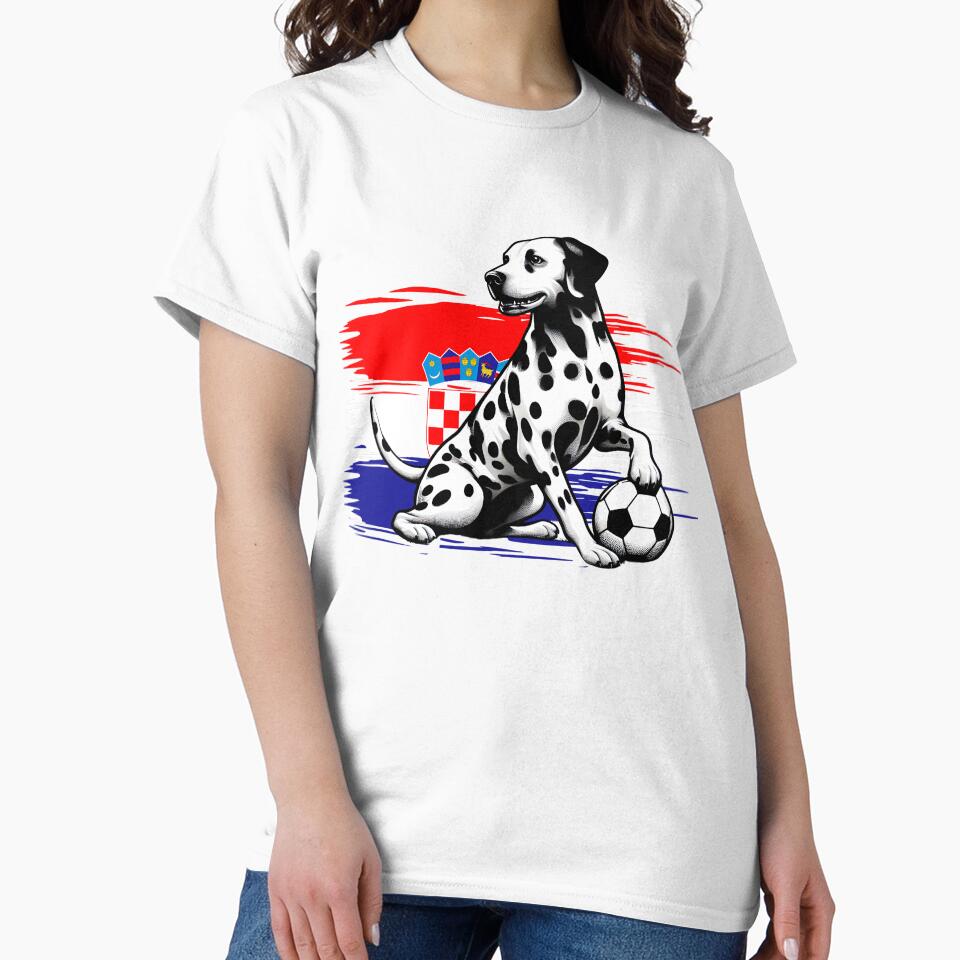 Croatia soccer Flag Dalmatian Dog Patriot of the country by Oz64