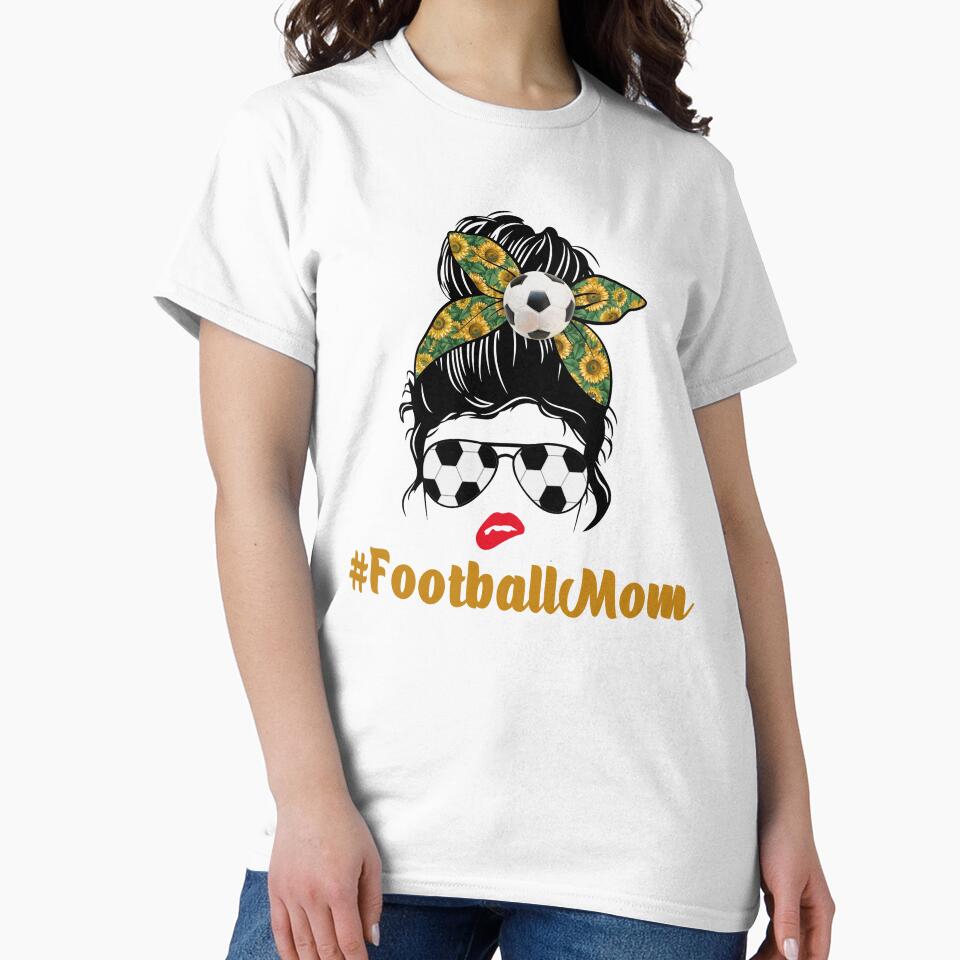 Football Mom For Game Day With Game Day Vibes by manzee