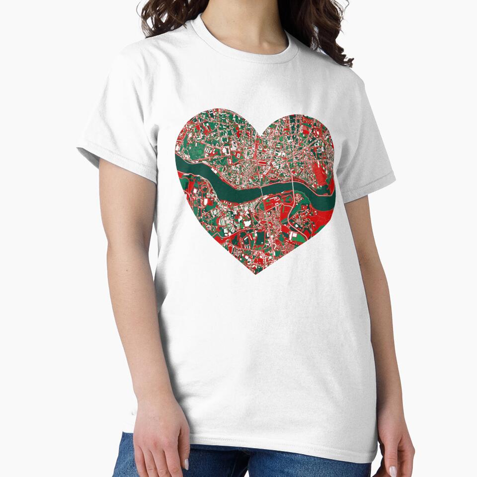 Porto Heart Map – Portuguese Football Inspired City Art by BottleGnome