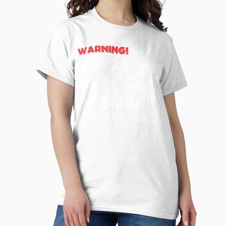 Warning Soccer Dad Will Yell Loudly T-Shirt – Funny Sports Parent Gift by Sursatt