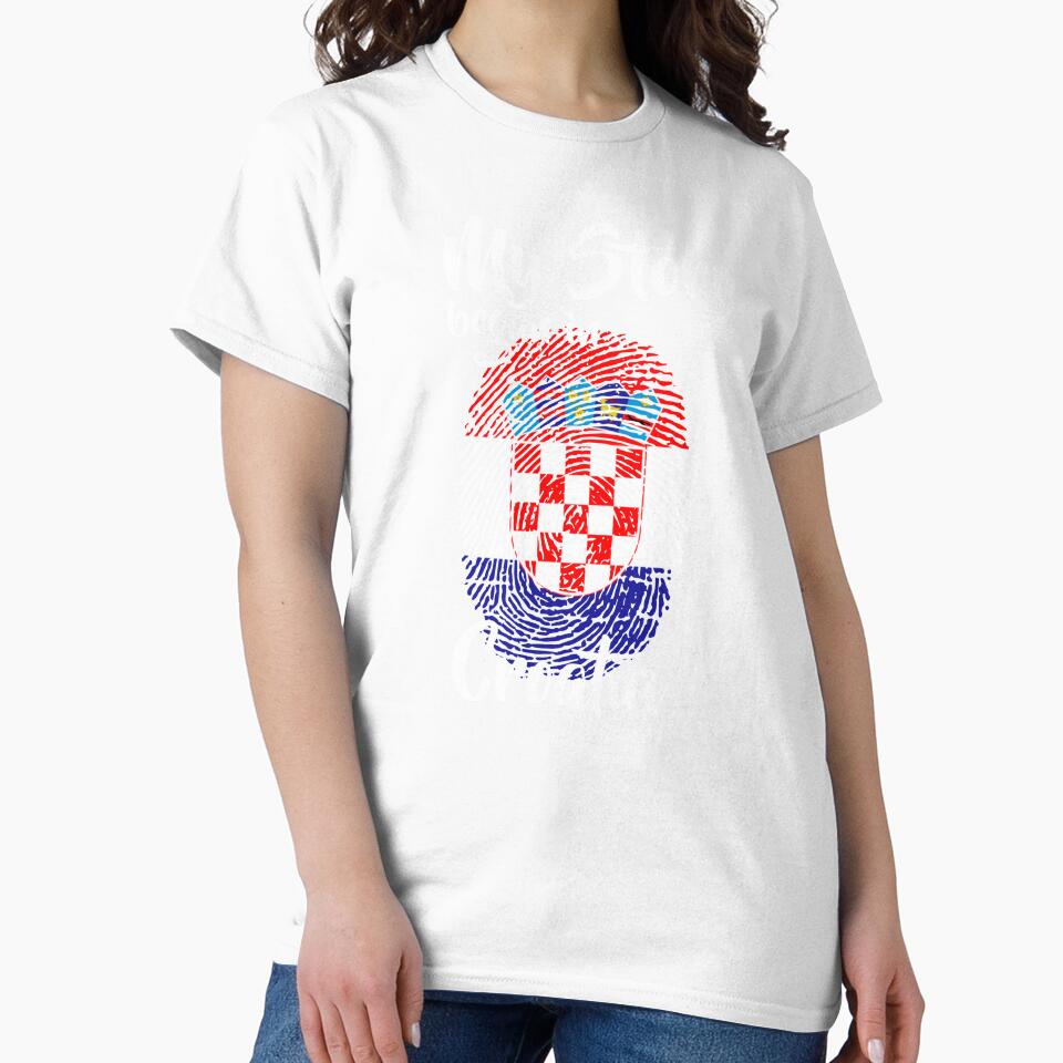 My story began in Croatia Flag Fingerprint DNA Croatian by PartyShirts1