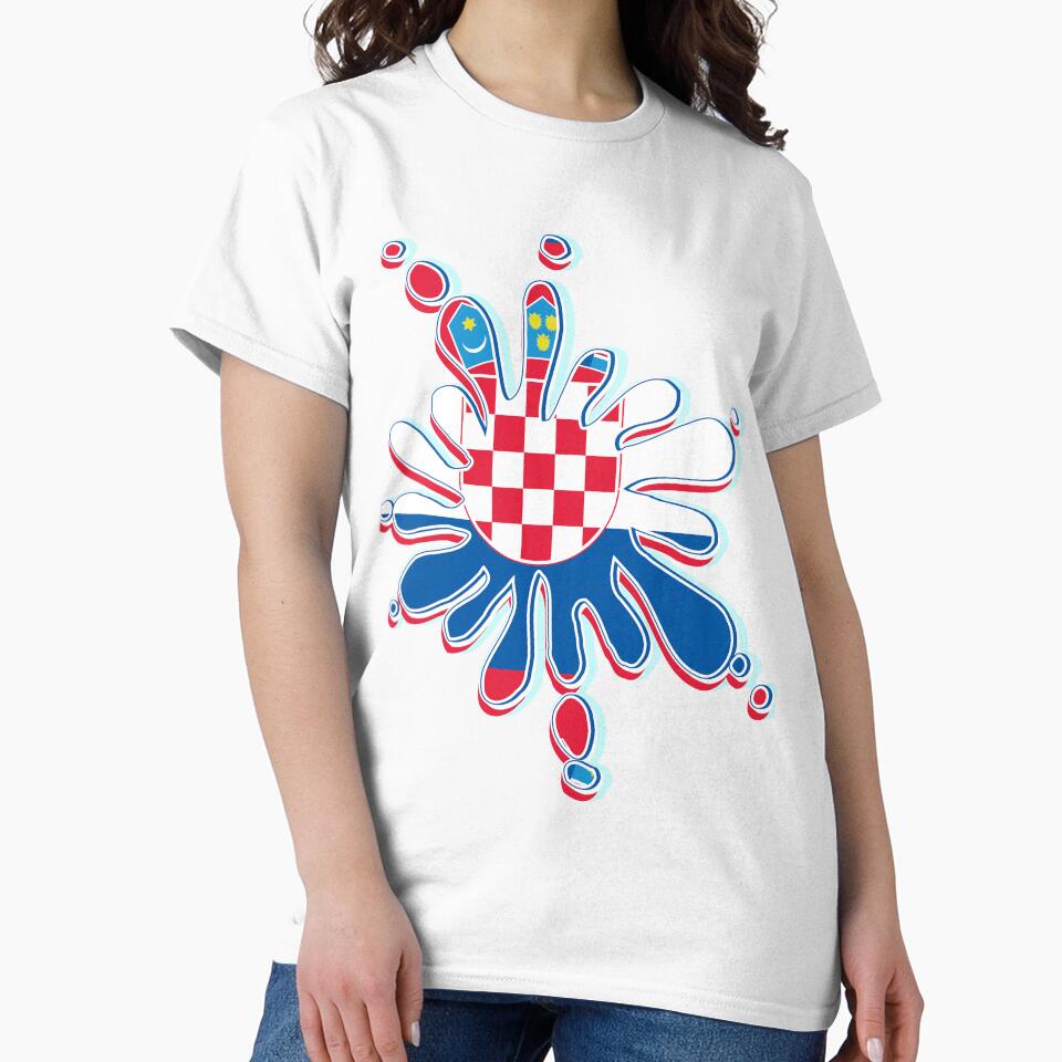 Croatia Flag Splash Label Sticker by CroDesign
