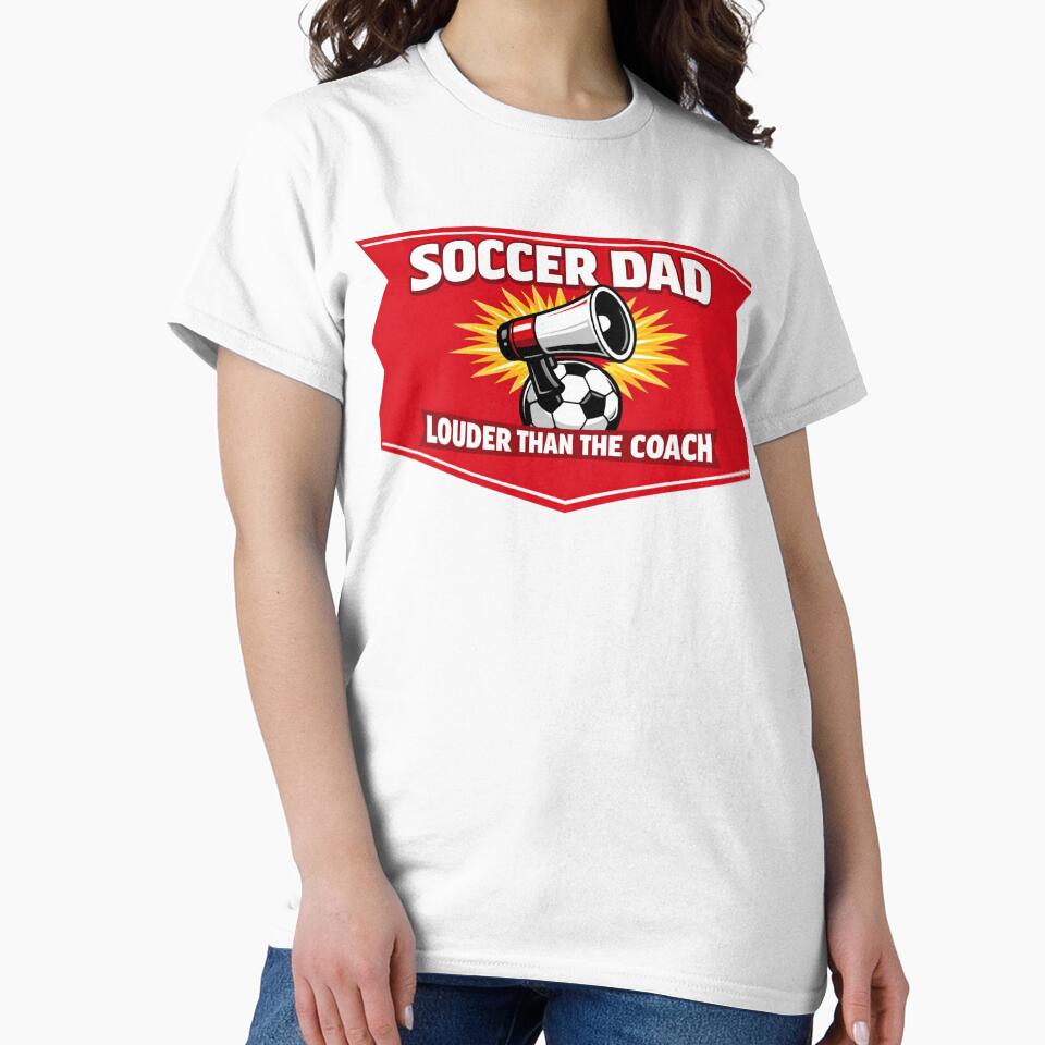 Soccer Dad Louder Than the Coach Funny Parent Gift by BrickByDream