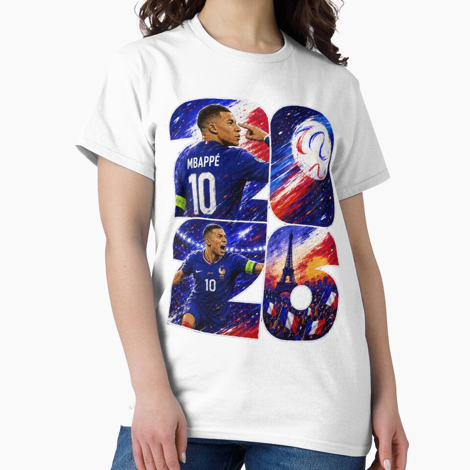 Mbappé France 2026 Football Legend Art Poster by ravuh