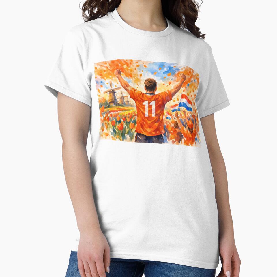 Netherlands Soccer Vibes  Soccer Celebration in Tulip Fields Dutch by BrickByDream