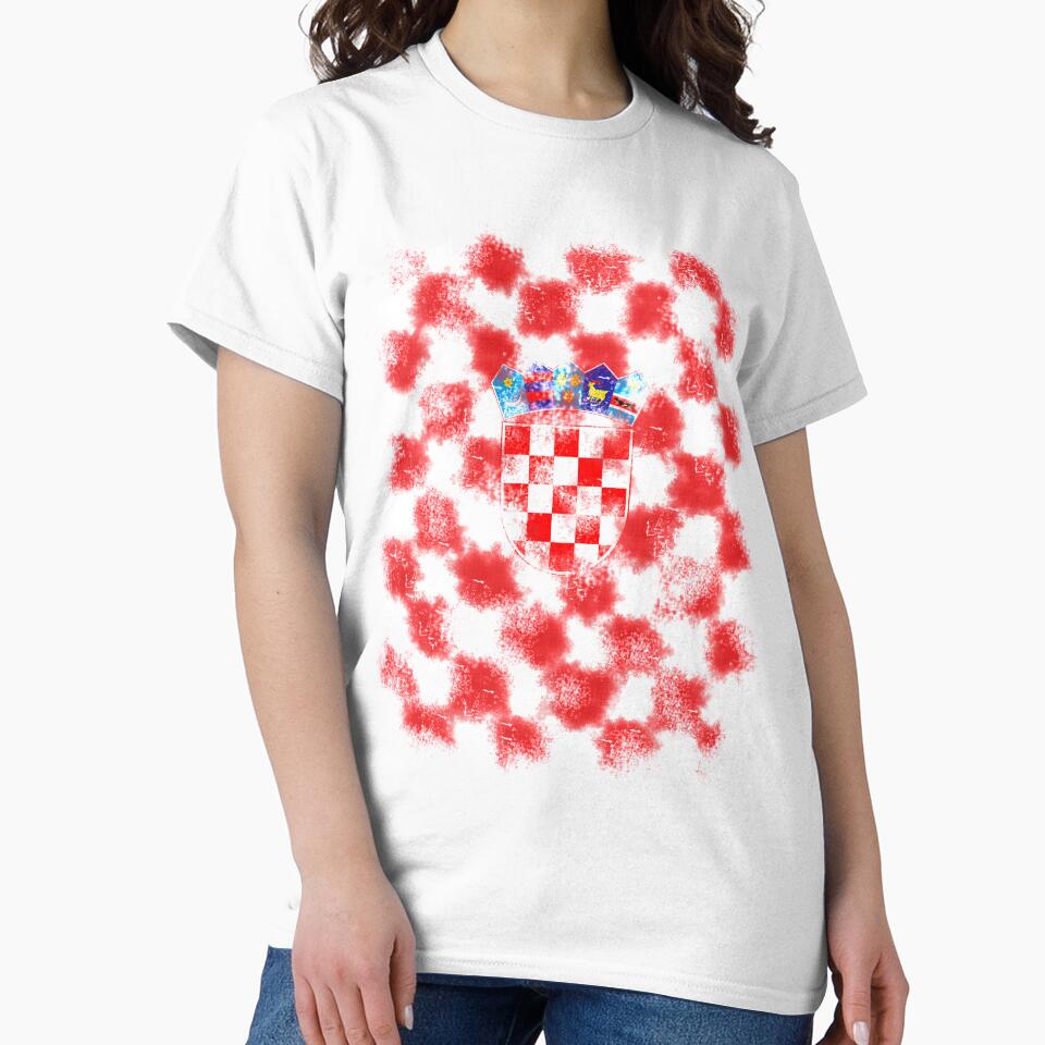 Hrvatska Croatia Croatian Pride Flag Soccer Gift by KimTee