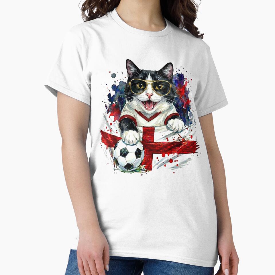 Black and white cat World Cup England Suppawter by The Suppawters