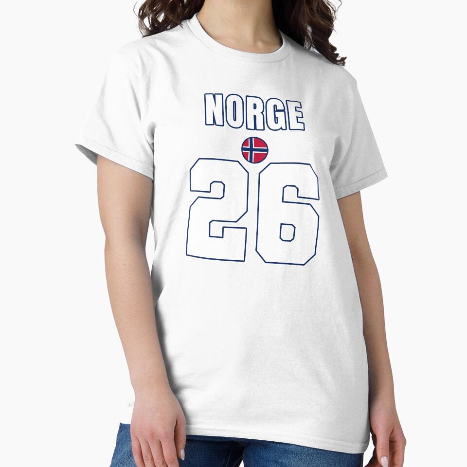 Norway 26 Football Shirt Style Design – Norway National Team Apparel by The Hairy Melon