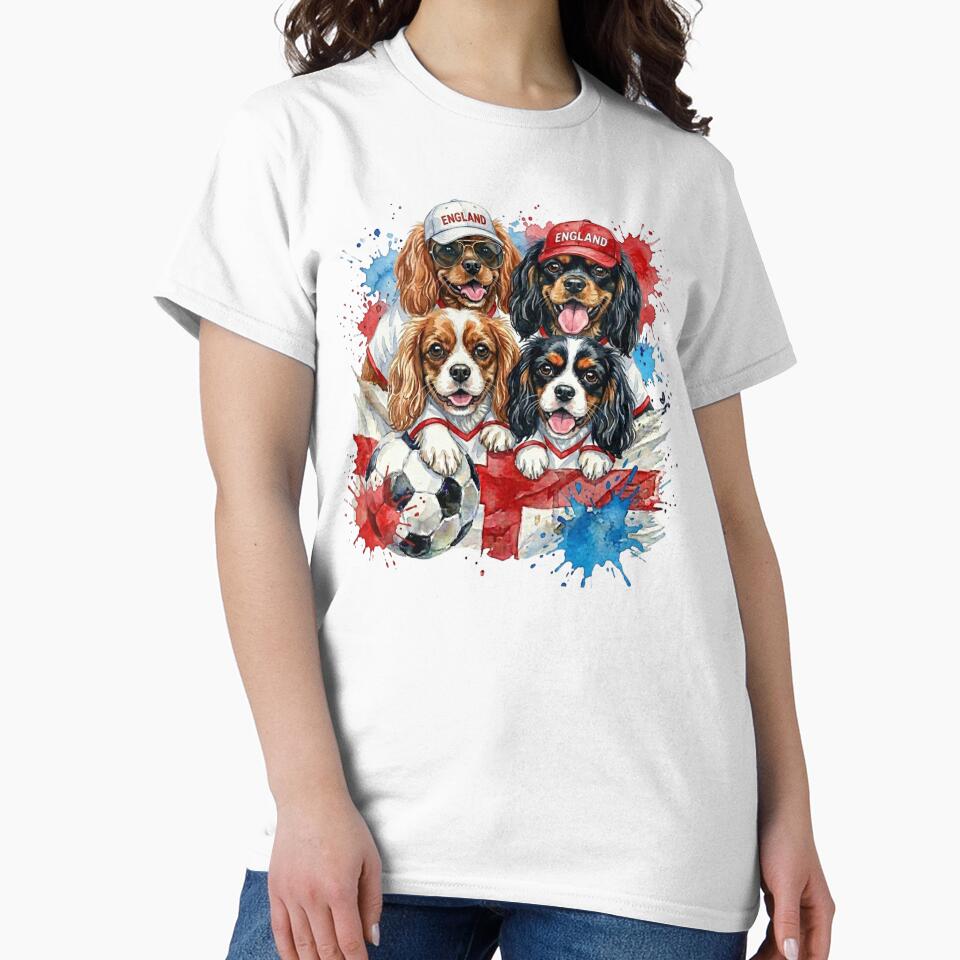 Cavalier King Charles spaniels World Cup England Suppawters by The Suppawters