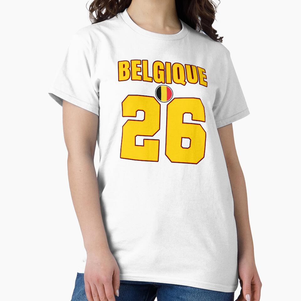 Belgium 26 Football Shirt Style Design – Belgium National Team Apparel by The Hairy Melon