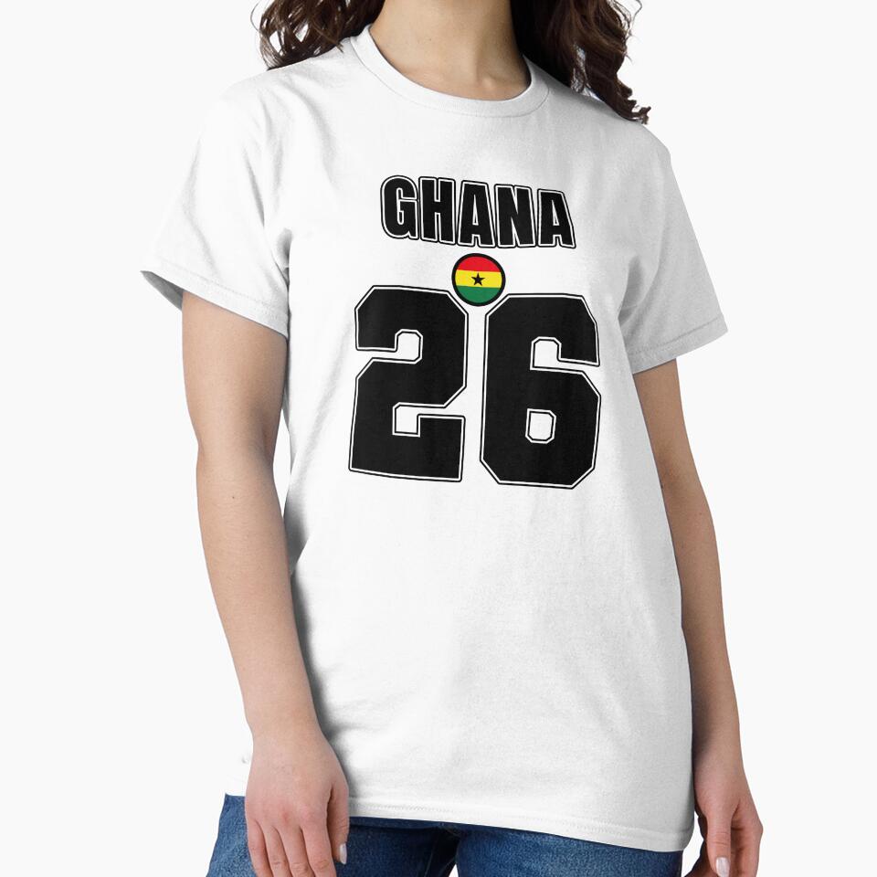 Ghana 26 Football Shirt Style Design – Ghana National Team Apparel by The Hairy Melon