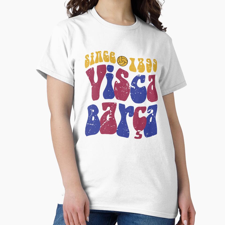 Groovy Retro Barcelona T-shirt | Visca Barça | Gift for Barcelona fans | Soccer football dad hat | barcelona vintage | Gift for Culé by Squadra Canvas