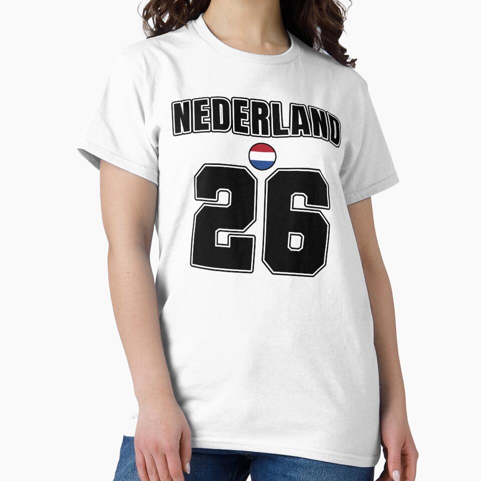 Netherlands 26 Football Shirt Style Design – Netherlands National Team Apparel by The Hairy Melon
